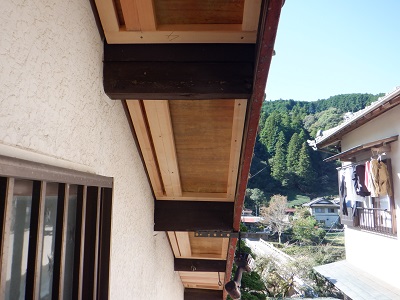 古民家 軒天改修 下地